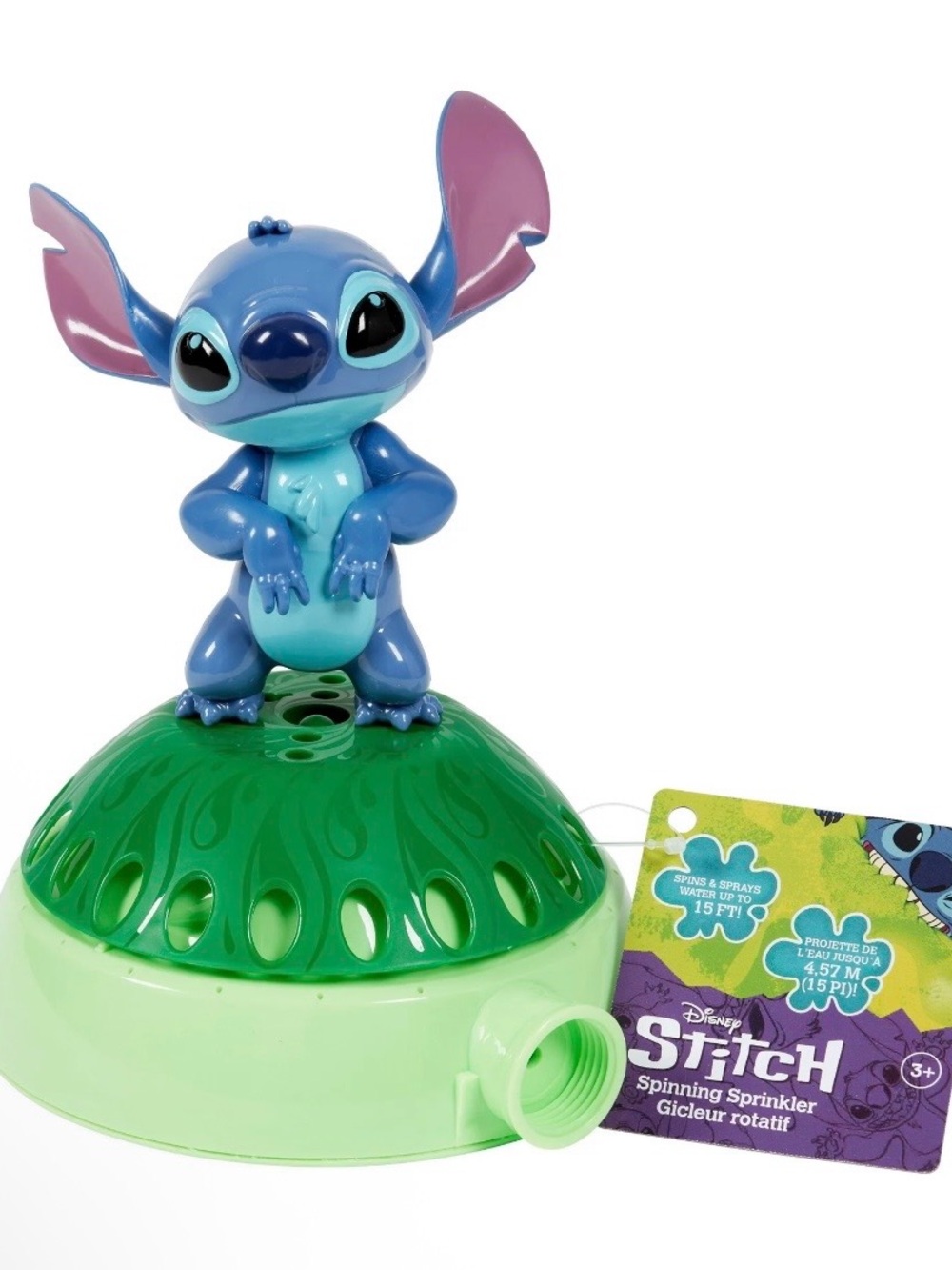 Disney Stitch Spinning Sprinkler - Blue & Green